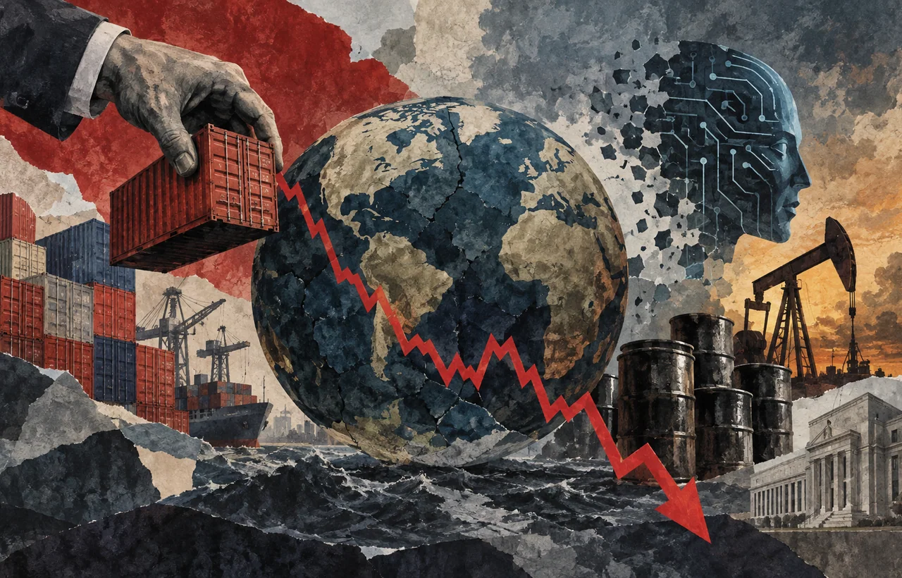 Global Markets Slide as Trump Tariffs, Oil Surge and AI Stock Sell-Off Shake Investor Confidence